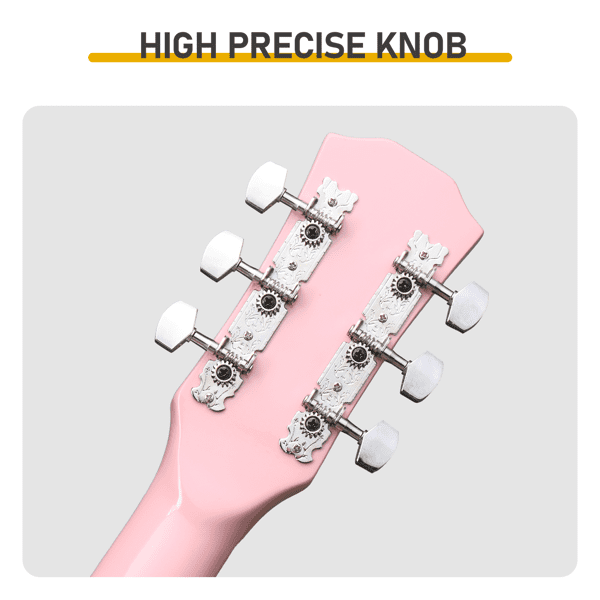 41in Dreadnought Barrel-shaped Cutaway Acoustic Guitar, Pink