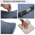 thumbnail image 3 of Almohada para reposacabezas de automóvil Unique Bargains Almohada ergonómica de soporte para el cuello Cachemira, Espuma de Memoria Azul Oscuro, 3 of 7