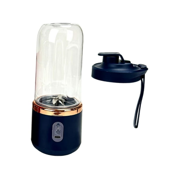 Licuadora Portátil Mini Licuadora De Frutas Soledad Botellas Para Exteriores Interior Oficina Deportes Taza única Azul 400 ml