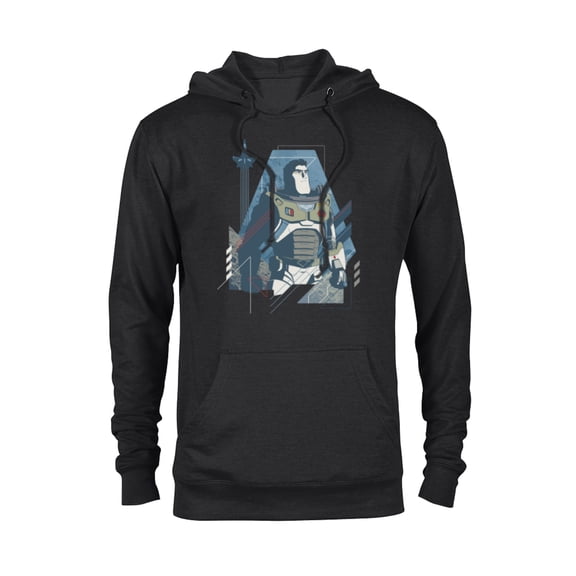 Disney and Pixar’s Lightyear Space Ranger and Spaceship - Pullover Hoodie for Adults - Customized-Black