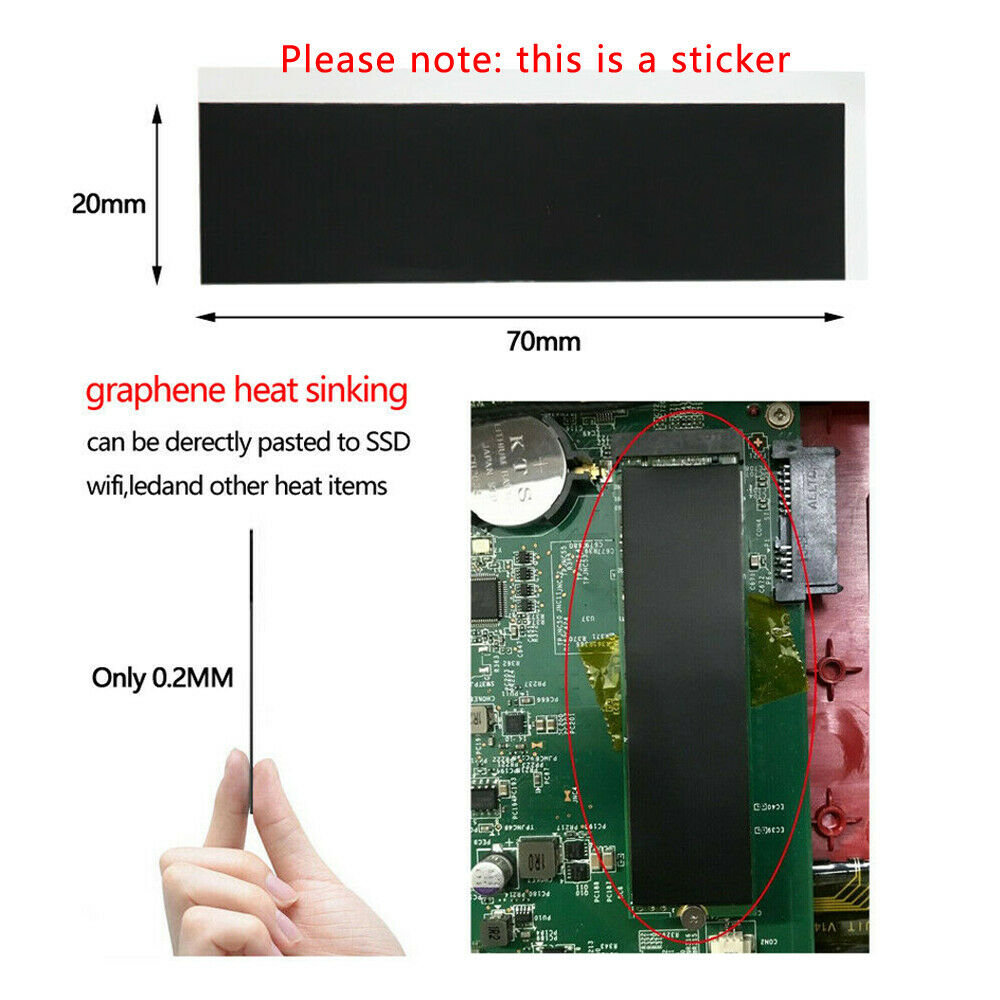 M2 Film Cooler Ssd Heatsink For Microsoft Surface Pro 4 Walmart Com