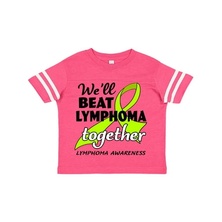 

Inktastic We ll Beat Lymphoma Together- Lymphoma Awareness Gift Toddler Boy or Toddler Girl T-Shirt