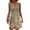 Gray, variant on Women's V-Neck Retro Floral Print Sleeveless Sundress Casual Summer Dress with Smocked Back and Tiered Skirt for Picnics,Army Green L