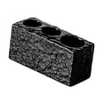 thumbnail image 4 of Portacepillos de dientes Portapasta de dientes 3 compartimentos Elegante organizador de brochas de maquillaje Negro, 4 of 9