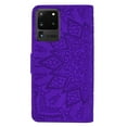 thumbnail image 3 of Mantto Cases for Samsung Galaxy S23 - 6.1 inch Magnetic Wallet Case for Women Card Holder Flip Cover Embossed Mandala Flower Kickstand PU Leather Magnetic Folio with Strap, Purple, 3 of 8