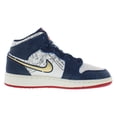 thumbnail image 2 of Nike Air Jordan 1 Mid SE Armory Navy/Metallic Gold FN1353-400 Men's Size 6.5 Medium, 2 of 4