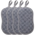thumbnail image 4 of Sponge Kitchen Cleaning Sponges Scrubber Dish Pad Scrub Dishwashing Bathroom Scrubbers Loofah Scouring Scrubbing Pads, 4 of 8