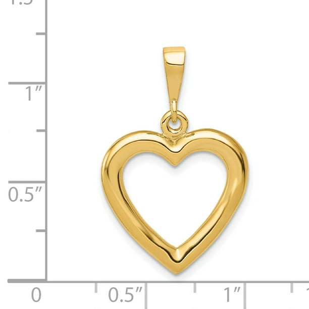 Gold heart necklace walmart outlet