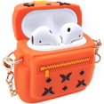 thumbnail image 2 of Funda para Airpods 1 y 2, silicona 3D, lindo personaje de dibujos animados divertido, bolsa Kawaii, funda para Airpods, a prueba de golpes, compatible con funda de carga inalámbrica para Ki, 2 of 3