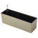 thumbnail image 4 of Macetero rectangular con sistema de autorriego para ventana, jardinera moderna con sistema de autorriego para flores. Oro, 4 of 8