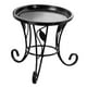 thumbnail image 5 of Soporte de metal para plantas, estante desmontable, bandeja decorativa estable, soporte para macetas, Negro, 5 of 8