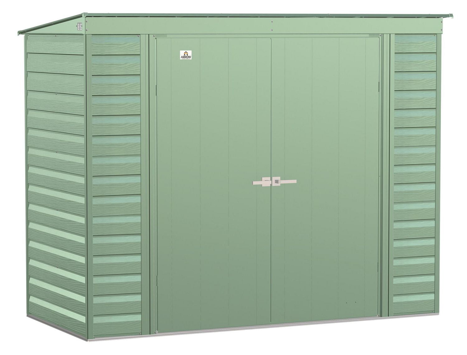 Arrow Select Steel Storage Shed, 8x4, Gris pâle