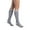 Cool Grey, variant on Sigvaris 432 Motion Flow Tech Knee High Socks - 20-30 mmHg Black ML
