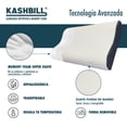 thumbnail image 4 of Almohada Kashbill Ortopédica Memory Foam, Hipoalergénica, Antibacterial y Ergonómica - Soporte Cervical y Máximo Descanso 60x40, 4 of 5