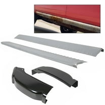 CCPAO Extended Cab Slip on Rocker Panels  Cab Corners Compatible with Chevy Silverado Sierra 99-07
