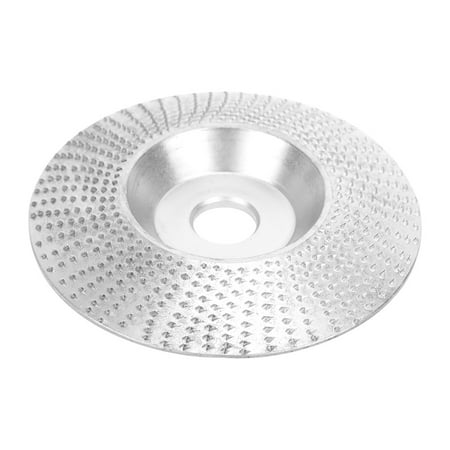 

Woodworking Polishing Wheel Sanding Carving Shaping Disc 0.6in Inner Diameter Teeth Material For Non-metallic Angle Grinder Bending Work Wood Silver