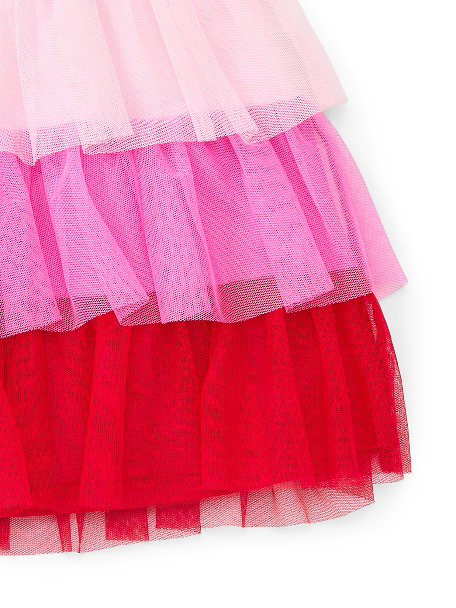 Way to Celebrate Girls Valentine's Day Tiered Mesh Skirt, Sizes 4-18