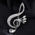 thumbnail image 2 of Minnieouse Broche de nota musical para mujer, alfiler de decoración de diamantes de imitación, alfiler de aleación, adornos para traje, joyería para Accesorios de disfraces Minnieouse AP012259-00, 2 of 6
