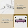 thumbnail image 5 of USB Rechargeable Wireless LED Desk Lamp, 2000mAh Battery Powered, Touch Control 3 Colors 6 Adjustable Brightness, 5 of 5