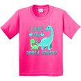 thumbnail image 3 of Inktastic I Love My Auntie-saurus Cute Brontosaurus Family Youth T-Shirt, 3 of 5