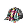 thumbnail image 7 of Zufioo Trendy Colorful Pineapples Print Mesh Baseball Cap, Adjustable Sport Travel Hat Accessory for Men and Women, 7 of 7
