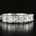 thumbnail image 2 of Eclet Jewels Emerald Cut Excellent 1.8 Ct Diamond Ring For Women's - 14K White Gold Plated Diamond Ring - Full Eternity Diamond Rings for Women's - Wedding Diamond Rings for Women's, 2 of 9