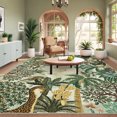 thumbnail image 4 of Garvee 9'x12' Jungle Animal Print Area Rugs Living Room Rug, Washable Rug Forest Botanical Bedroom Carpet with Non Slip Backing for Dining Room, Green, 4 of 8