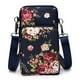 thumbnail image 1 of Pequeño monedero del teléfono celular para las mujeres, cartera de nylon del brazalete del deporte del bolso de hombro de la cremallera de 3 capas, 1 of 5