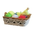 thumbnail image 2 of Cesta para casa de muñecas,Mini bolas de hilo de lana en miniatura para casa de muñecas,1:12 Accesorio para casa de muñecas Bolas de hilo para tejer,1/12 Decoración para casa de muñecas, 2 of 8