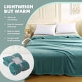 thumbnail image 6 of Summer Savings Clearance! Boovnll Throw Blanket - 47x80" Super Soft & Cozy Solid Color Lightweight Flannel Blankets - Machine Washable Microfiber for All Season Home, Living Room, Couch, Blanket, 6 of 6