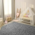thumbnail image 5 of Softlife Soft Rug Living Room Fluffy Rugs for Dorm Room Cute Plush Carpet Bedroom,9' x 12',Gray, 5 of 7
