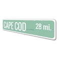 thumbnail image 4 of Beach Location Mileage Novelty Decor, Metal Wall Sign - 4x18 Inches, 4 of 4