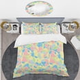thumbnail image 2 of Designart 'Geometrical Pastel Abstract II' Mid-Century Modern Duvet Cover Set, 2 of 4