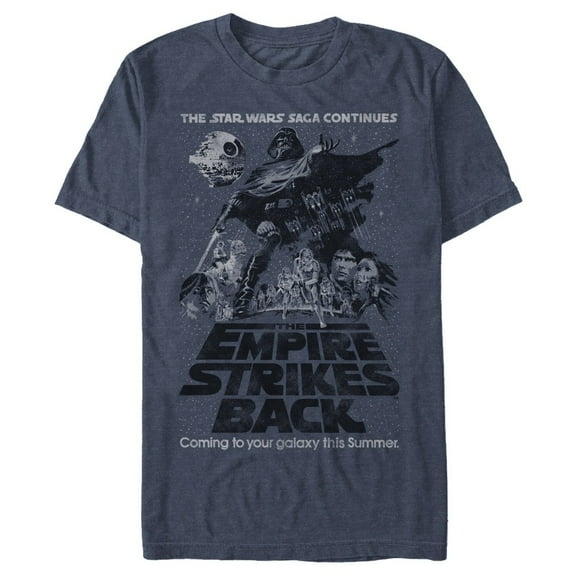 Men's Star Wars Galaxy Near You  Graphic Tee Navy Blue Heather Medium