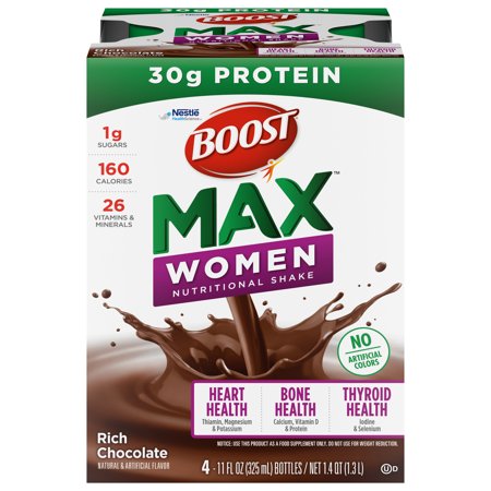 WOMEN HEART HEALTH, BONE HEALTH, THYROID HEALTH NUTRITIONAL SHAKE, RICH CHOCOLATE, RICH CHOCOLATE