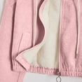 thumbnail image 7 of Women'S Fashion Cropped Shacket Drawstring Hooded Zip Up Corduroy Jackets Casual Plaid Long Sleeve Short Jackets Coat, 7 of 7