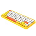 thumbnail image 4 of delgado, portátil BT recargable compacto de 84 teclas para computadora portátil, Amarillo jinwen Teclado inalámbrico Bluetooth, 4 of 7