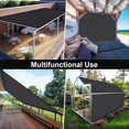 thumbnail image 7 of Shade&Beyond 8'X8'Sun Shade Cloth, 90% Pergola Shade Cover Canopy with Grommets, Sun Screen Fabric Tarp for Patio, Outdoor, Garden, Backyard,Dark Gray, 7 of 7
