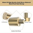 thumbnail image 4 of Brass Battery Adapter, 1 Pair Positive and Negative Battery Terminal Adapters, M8 Battery Post Battery Terminal, 4 of 5