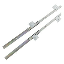 STRANDCHIC Heavy Duty White Steel Keyboard Tray, Smooth Sliding Under Desk Mount for Office Furniture, 1 Pair