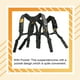 thumbnail image 3 of Jumpingount Yugo acolchado, parte reemplazada, tirantes para pantalones, tirantes de bolsillo de diseño Chic multifuncionales exquisitos de larga Accesorios de disfraces Gris, 3 of 6