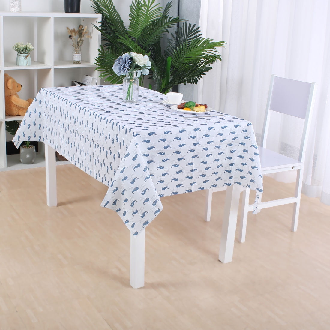 Table Cloth Rectangle Vinyl Oil Stain Water Resistant Tablecloth 51