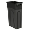 Hyper Tough 23 Gallon Heavy Duty Plastic Highboy Garbage Container, Black, 1 Each