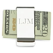 Personalized Monogrammed Nickel Money Clip