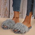 thumbnail image 3 of SCHUHLAND SCHUHLAND Women's Fashion Thicken Warm Faux Fur Slides, Open Toe Flat Heel Indoor/Outdoor Slippers, Soft Sole Winter/Autumn (36-41), 3 of 16