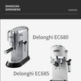 thumbnail image 5 of Coffee Machine Steam Nozzle Milk Foam Tool Froth Pipe Accessory Kitchenware Replacement for Delonghi EC680/EC685 Coffee Supplies Silicone, 5 of 5