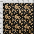 thumbnail image 2 of oneOone Viscose Chiffon Black Fabric Artistic Flower Sewing Craft Projects Fabric Prints By Yard 42 Inch Wide, 2 of 4