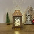 thumbnail image 3 of PENGXIANG Wooden LED Handheld Lantern Display Mold Night Light Christmas Decor Lamp Gift, 3 of 9