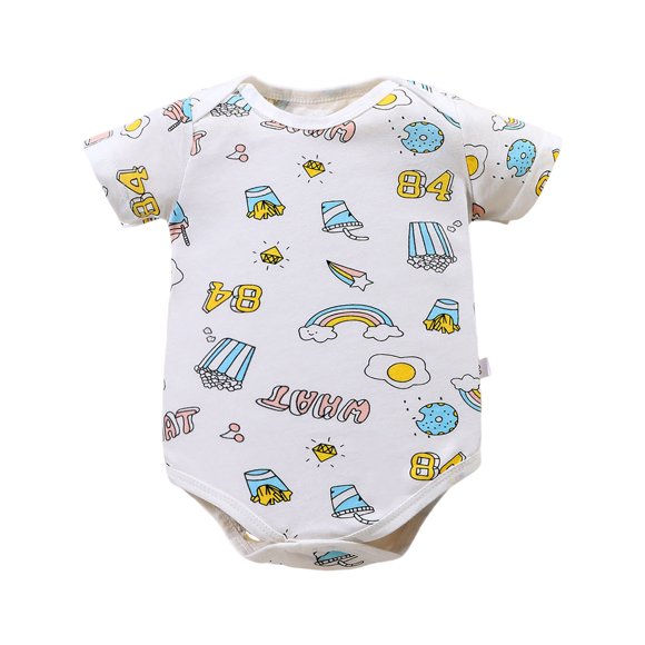 Akiihool Baby Onesies Boys Baby Bodysuits Newborn to Infant (White,12-18 Months)