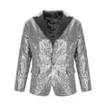 thumbnail image 5 of Horkkom Suits for Men Prom Suits 2 Piece Sequin One Button Blazer Jackets Slim Fit Casual Party Suit Pants Set, 5 of 5